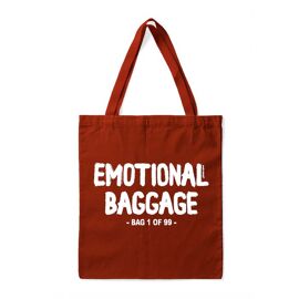 Totebag Emotional baggage - roest / Studio Inktvis
